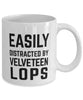 Funny Rabbit Mug Easily Distracted By Velveteen Lops Coffee Mug 11oz White