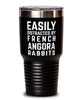 Funny Rabbit Tumbler Easily Distracted By French Angora Rabbits Tumbler 30oz Stainless Steel