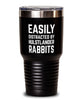 Funny Rabbit Tumbler Easily Distracted By Hulstlander Rabbits Tumbler 30oz Stainless Steel