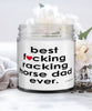 Funny Racking Horse Candle B3st F-cking Racking Horse Dad Ever 9oz Vanilla Scented Candles Soy Wax