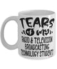 Funny Radio Television Broadcasting Technology Professor Teacher Mug Tears Of My Radio Television Broadcasting Technology Students Coffee Cup White