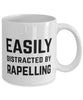 Funny Rappeller Abseiling Mug Easily Distracted By Rappelling Coffee Mug 11oz White