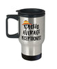 Funny Receptionist Travel Mug Nacho Average Receptionist Travel Mug 14oz Stainless Steel