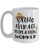 Funny Recreation Worker Mug Nacho Average Recreation Worker Coffee Cup 15oz White