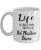 Funny Red Marlboro Discus Fish Mug Life Is Better With A Red Marlboro Discus Coffee Cup 11oz 15oz White