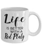 Funny Red Platy Fish Mug Life Is Better With A Red Platy Coffee Cup 11oz 15oz White