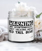 Funny Red Tail Boa Candle Warning May Spontaneously Start Talking About Red Tail Boas 9oz Vanilla Scented Candles Soy Wax