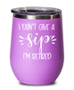 Funny Retirement Wine Glass I Don't Give A Sip I'm Retired 12oz Wine Tumblers Stemless