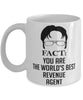 Funny Revenue Agent Mug Fact You Are The Worlds B3st Revenue Agent Coffee Cup White