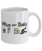 Funny Ringball Mug Adult Humor Plan For Today Ringball Coffee Mug 11oz 15oz White