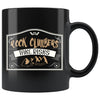 Funny Rock Climbing Mug Rock Climbers Take Risks 11oz Black Coffee Mugs