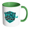 Funny Rock Climbing Mug I Like To Get High White 11oz Accent Coffee Mugs