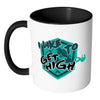 Funny Rock Climbing Mug I Like To Get High White 11oz Accent Coffee Mugs