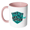 Funny Rock Climbing Mug I Like To Get High White 11oz Accent Coffee Mugs