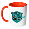 Funny Rock Climbing Mug I Like To Get High White 11oz Accent Coffee Mugs