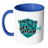 Funny Rock Climbing Mug I Like To Get High White 11oz Accent Coffee Mugs