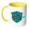 Funny Rock Climbing Mug I Like To Get High White 11oz Accent Coffee Mugs