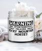 Funny Rocky Mountain Horse Candle May Spontaneously Start Talking About Rocky Mountain Horses 9oz Vanilla Scented Candles Soy Wax