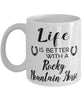 Funny Rocky Mountain Horse Mug Life Is Better With A Rocky Mountain Horse Coffee Cup 11oz 15oz White