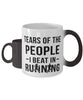 Funny Runner Mug Tears Of The People I Beat In Running Coffee Mug Color Changing 11oz