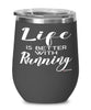 Funny Runner Wine Glass Life Is Better With Running 12oz Stainless Steel Black