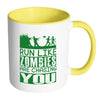 Funny Runners Mug Run Like Zombies Are Chasing White 11oz Accent Coffee Mugs