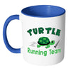 Funny Runners Mug Turtle Running Team White 11oz Accent Coffee Mugs