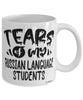 Funny Russian Professor Teacher Mug Tears Of My Russian Language Students Coffee Cup White