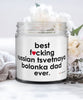 Funny Russian Tsvetnaya Bolonka Dog Candle B3st F-cking Russian Tsvetnaya Bolonka Dad Ever 9oz Vanilla Scented Candles Soy Wax