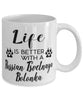 Funny Russian Tsvetnaya Bolonka Dog Mug Life Is Better With A Russian Tsvetnaya Bolonka Coffee Cup 11oz 15oz White