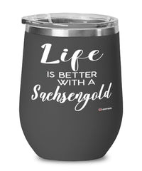 Funny Sachsengold Rabbit Wine Glass Life Is Better With A Sachsengold 12oz Stainless Steel Black