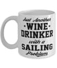 Funny Sailing Mug Just Another Wine Drinker With A Sailing Problem Coffee Cup 11oz White