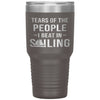 Funny Sailor Tumbler Tears of The People I beat In Sailing Laser Etched 30oz Stainless Steel