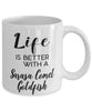 Funny Sarasa Comet Goldfish Mug Life Is Better With A Sarasa Comet Goldfish Coffee Cup 11oz 15oz White