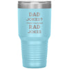 Funny Sarcastic Father Tumbler Dad Jokes I Think You Mean Rad Jokes Laser Etched 30oz Stainless Steel Tumbler