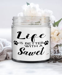 Funny Sawet Cat Candle Life Is Better With A Sawet 9oz Vanilla Scented Candles Soy Wax