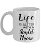 Funny Scarlet Macaw Bird Mug Life Is Better With A Scarlet Macaw Coffee Cup 11oz 15oz White
