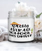 Funny School Bus Driver Candle Nacho Average School Bus Driver 9oz Vanilla Scented Candles Soy Wax