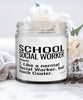 Funny School Social Worker Candle Like A Normal Social Worker But Much Cooler 9oz Vanilla Scented Candles Soy Wax