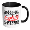 Funny Science Chemistry Mug Alcohol Is A Solution White 11oz Accent Coffee Mugs