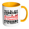 Funny Science Chemistry Mug Alcohol Is A Solution White 11oz Accent Coffee Mugs