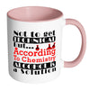 Funny Science Chemistry Mug Alcohol Is A Solution White 11oz Accent Coffee Mugs