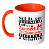 Funny Science Chemistry Mug Alcohol Is A Solution White 11oz Accent Coffee Mugs