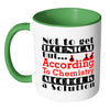 Funny Science Chemistry Mug Alcohol Is A Solution White 11oz Accent Coffee Mugs