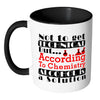 Funny Science Chemistry Mug Alcohol Is A Solution White 11oz Accent Coffee Mugs