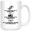 Funny Science Mug If It Moves Its Biology If It Stinks 15oz White Coffee Mugs