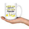 Funny Science Mug Screw Lab Safety I Want Super Powers 15oz White Coffee Mugs