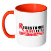Funny Science Physics Mug Resistance Is Not Futile White 11oz Accent Coffee Mugs