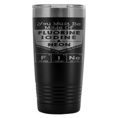 Funny Science Travel Mug Iodine And Neon 20oz Stainless Steel Tumbler