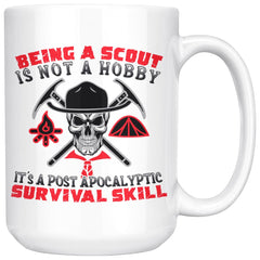 Funny Scouts Mug A Post Apocalyptic Survival Skill 15oz White Coffee Mugs